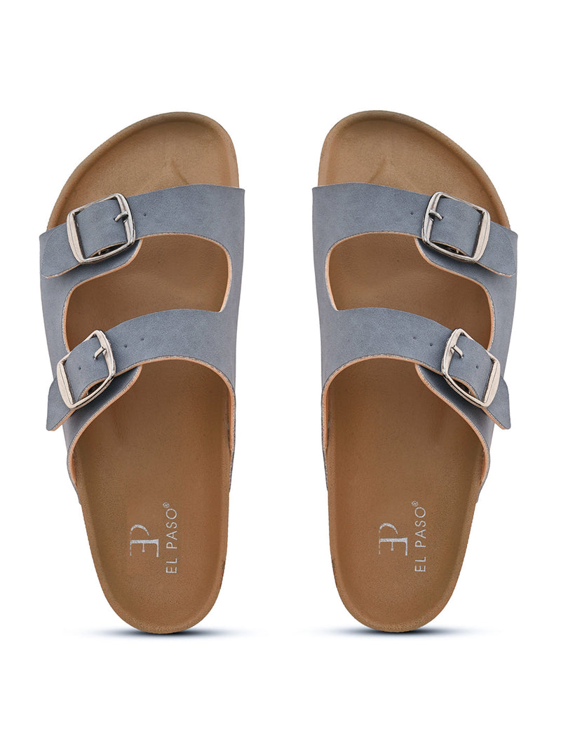Women Open Toe Flats with Buckles-5