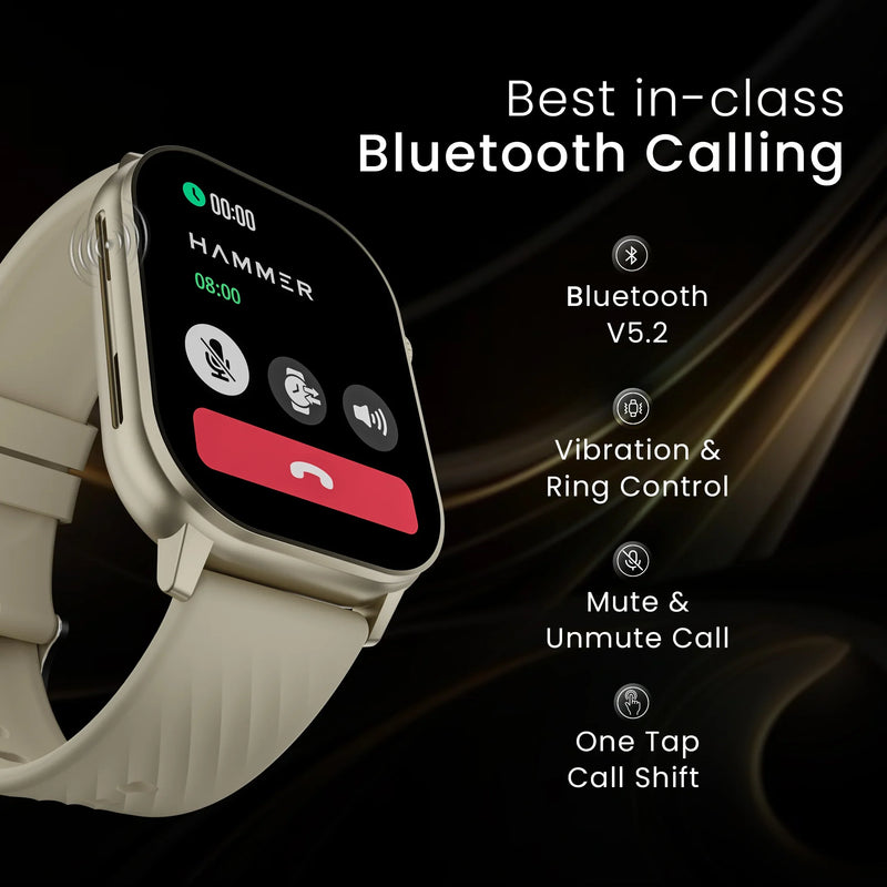Hammer Arctic 2.04" Super Amoled Display Bluetooth Calling Smartwatch-6