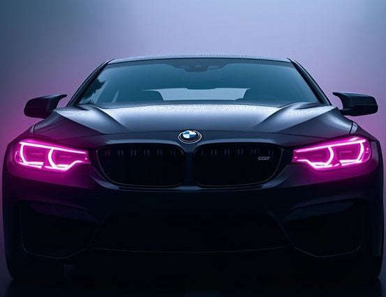 BMW Headlight Neon Sign Led Poster – 6mm LED Flex Glow Neonsignsindia