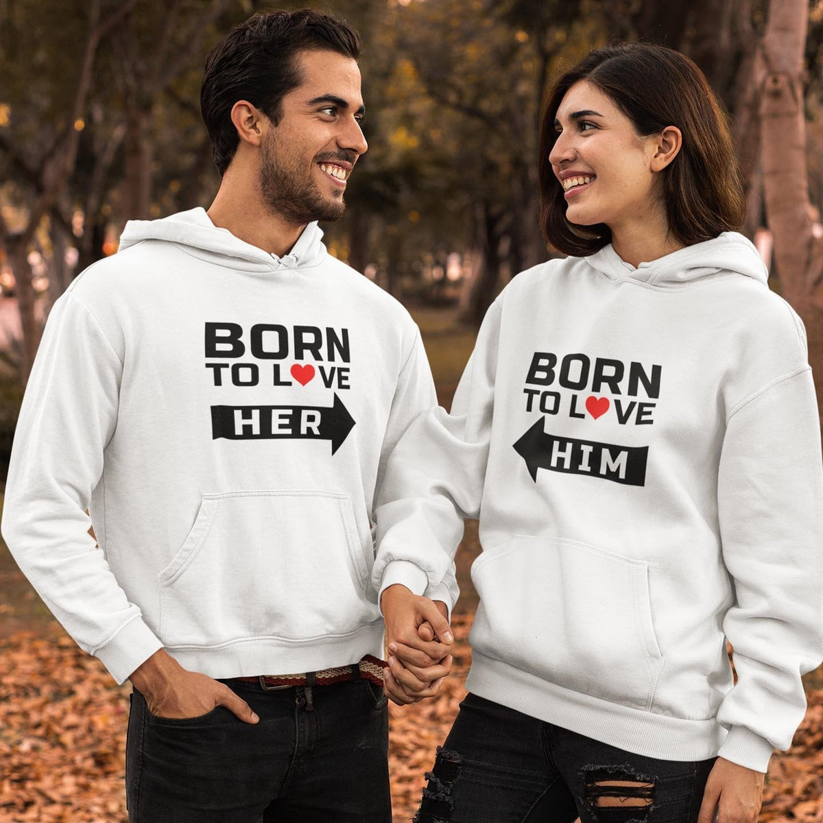 BORN TO LOVE - COUPLE HOODIES