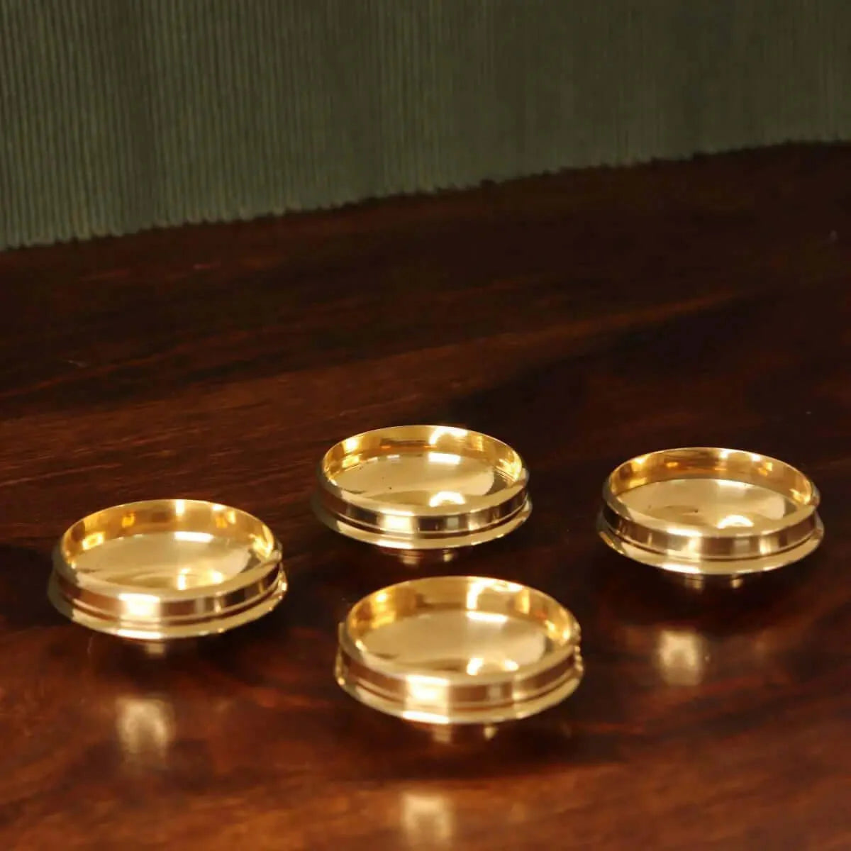 Brass Mini Decor Uruli Small - Set Of 4 | A Cherished Navratri and Diwali gift