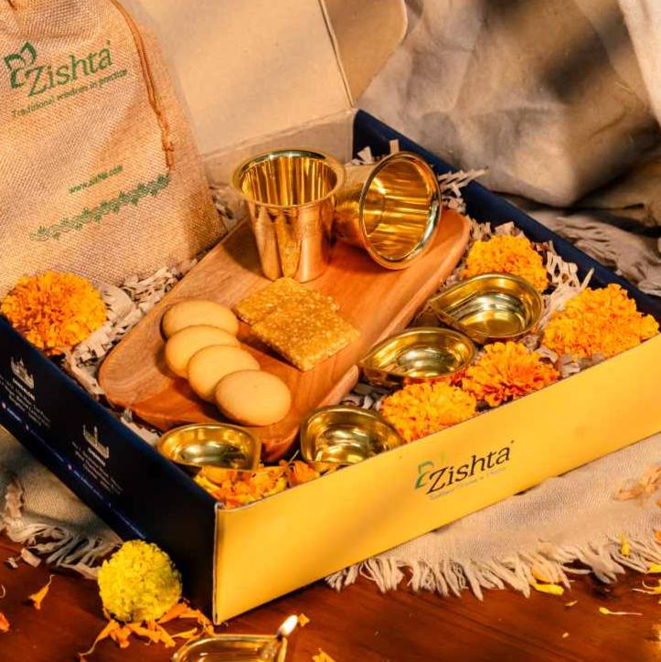 Brass & Neem Festive Platter | All Occasion Gifting Set-2
