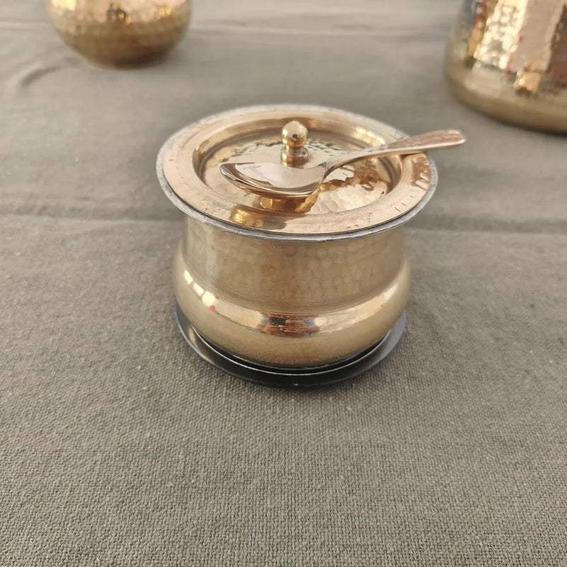 Shakuntala Brass Ghee Pot-4