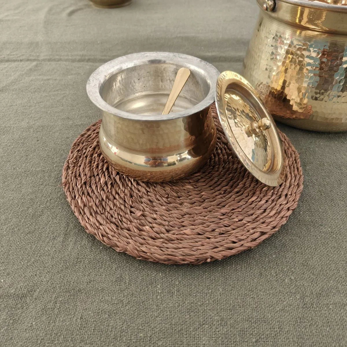 Shakuntala Brass Ghee Pot-5