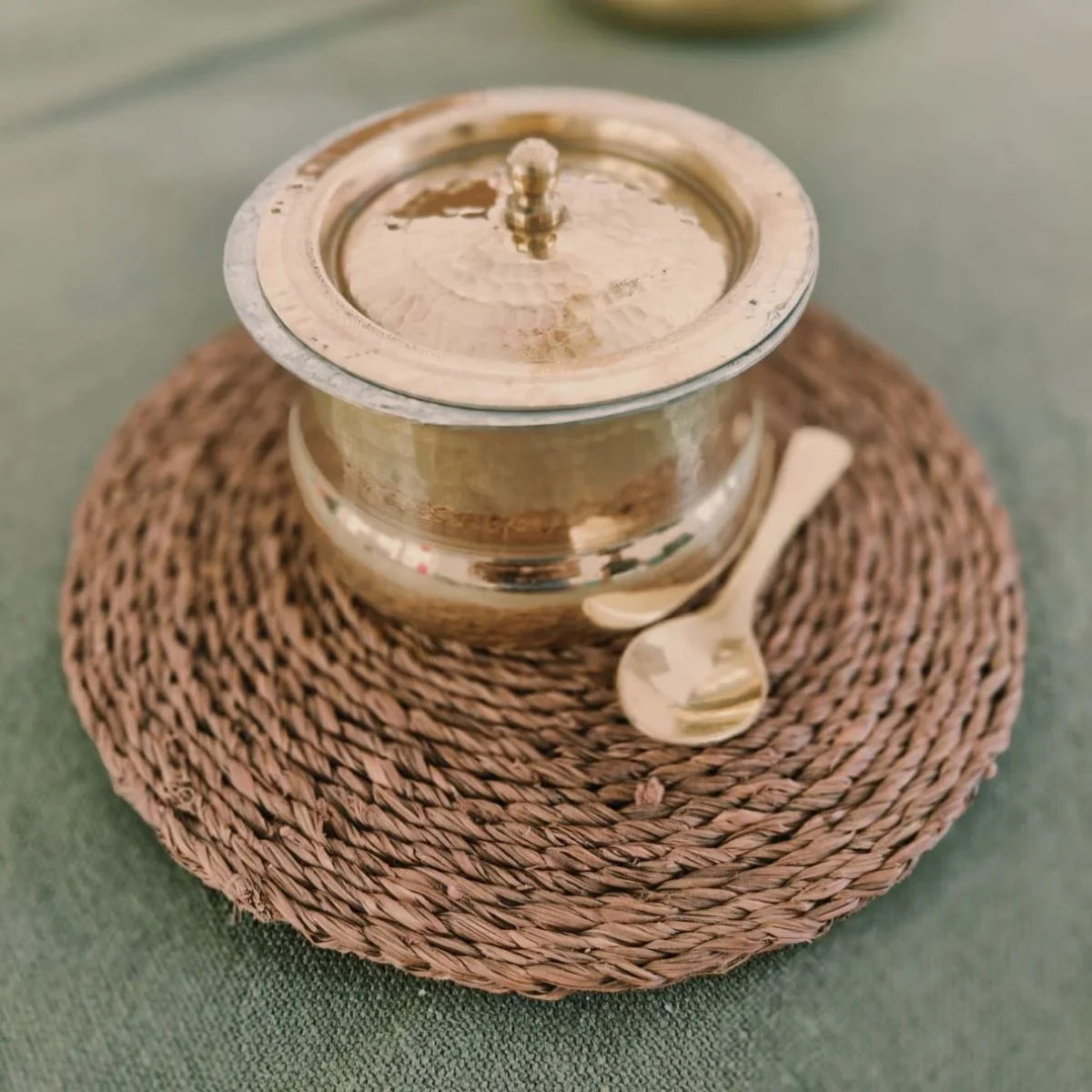 Shakuntala Brass Ghee Pot-7