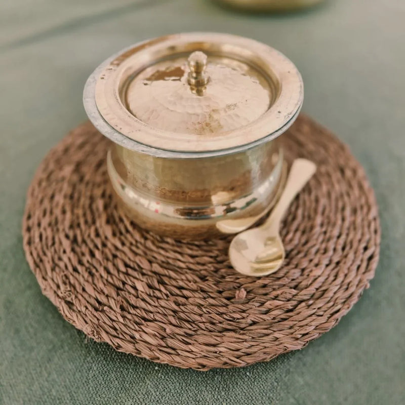 Shakuntala Brass Ghee Pot-7