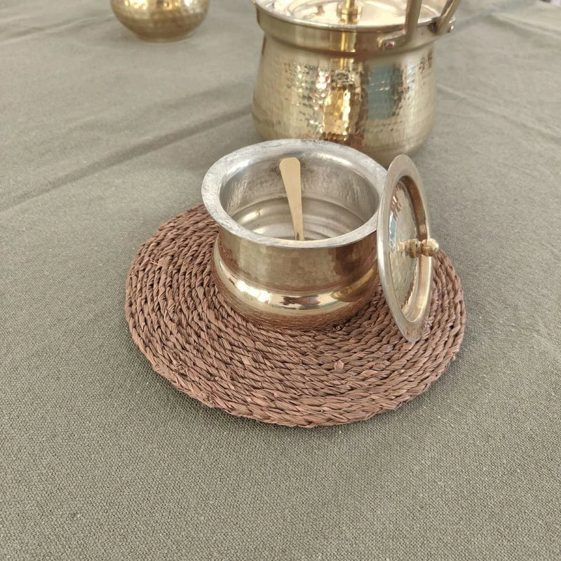Shakuntala Brass Ghee Pot-8