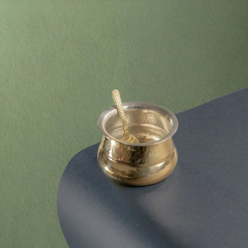Shakuntala Brass Ghee Pot-3