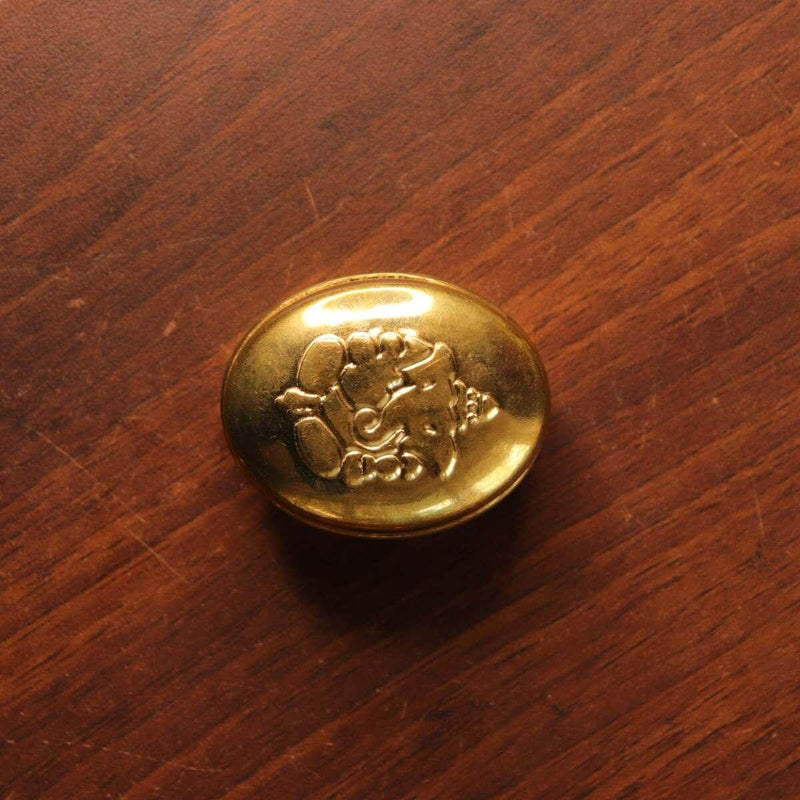 Brass Sindoor Dibbi Oval Set Of 4 | Haldi kumkum box for gifting-2