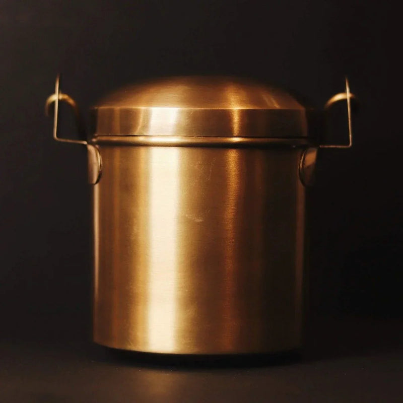 Brass Storage Container Antique-Zishta Traditional Food Storage