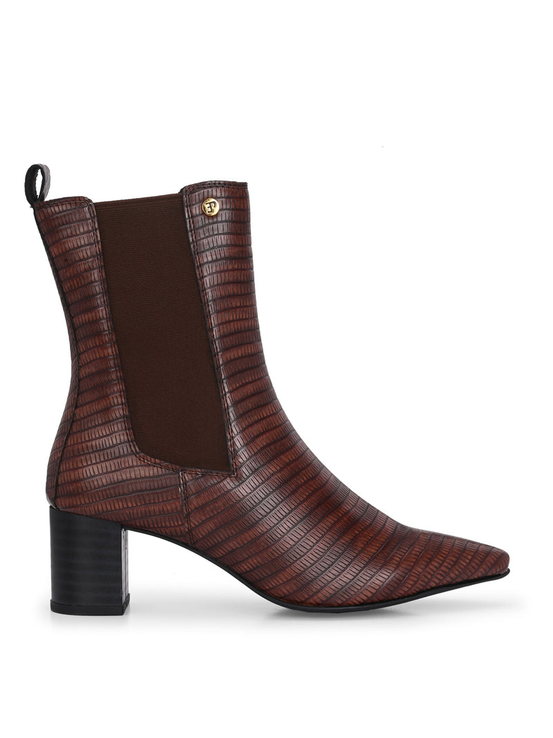 El Paso Women Faux Leather Casual Chelsea Boots-14