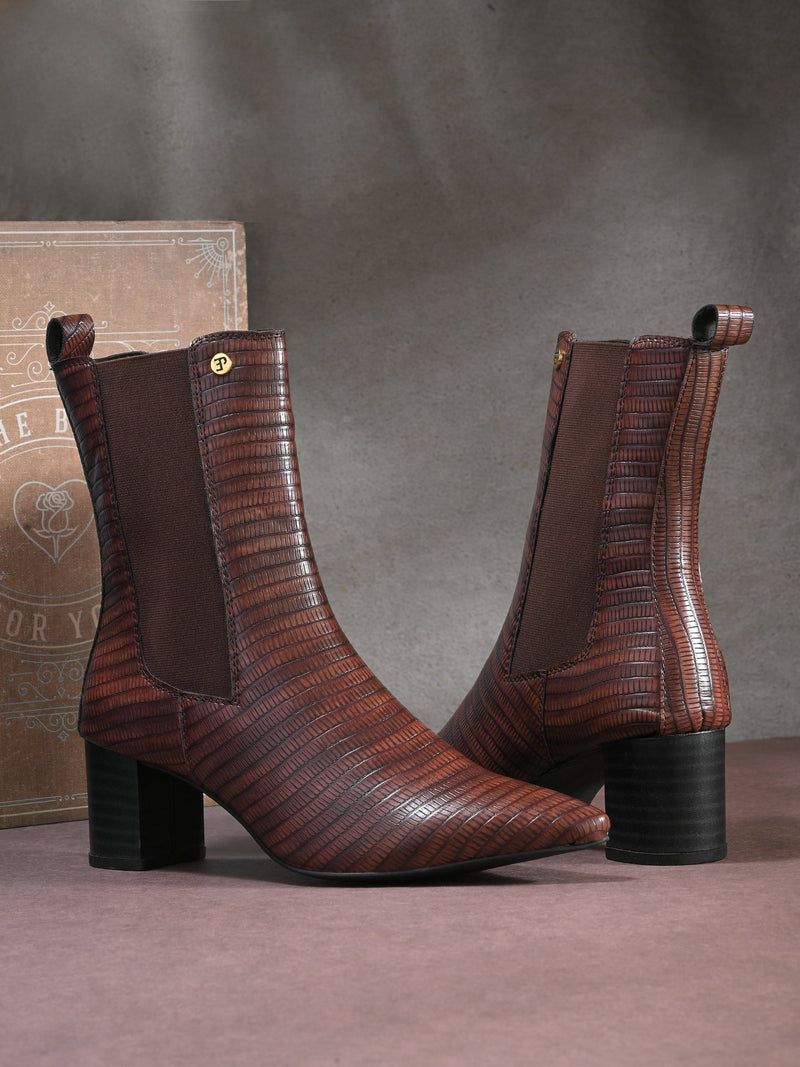 El Paso Women Faux Leather Casual Chelsea Boots-18
