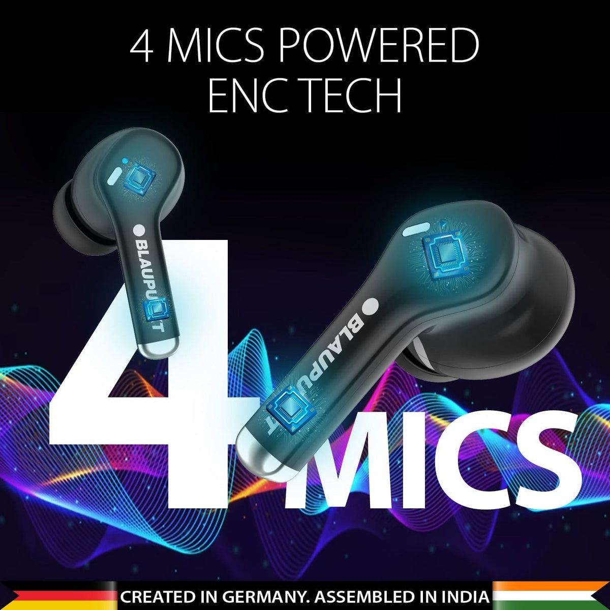 BTW100 Xtreme True Wireless Bluetooth Earbuds (BK) - Blaupunkt India