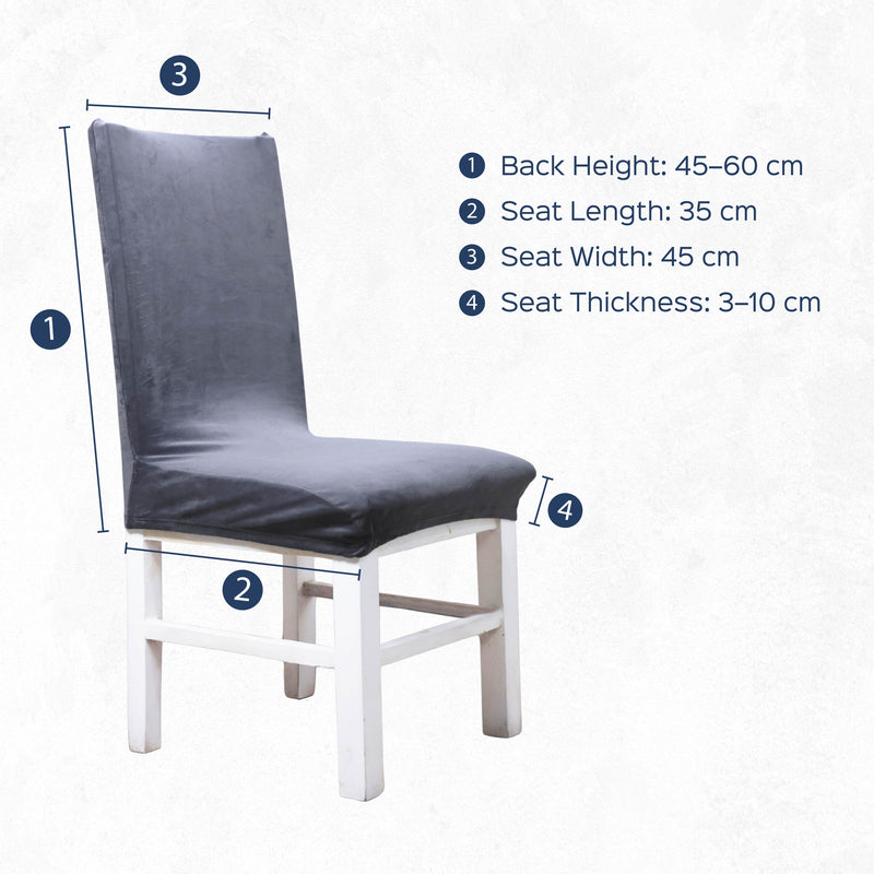 Velvet Stretchable Chair Cover
