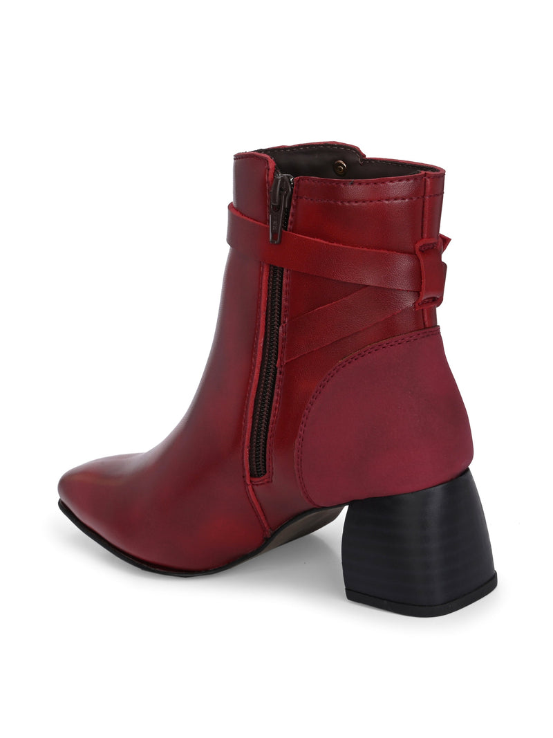 El Paso Women Faux Leather Casual Chelsea Boots-10