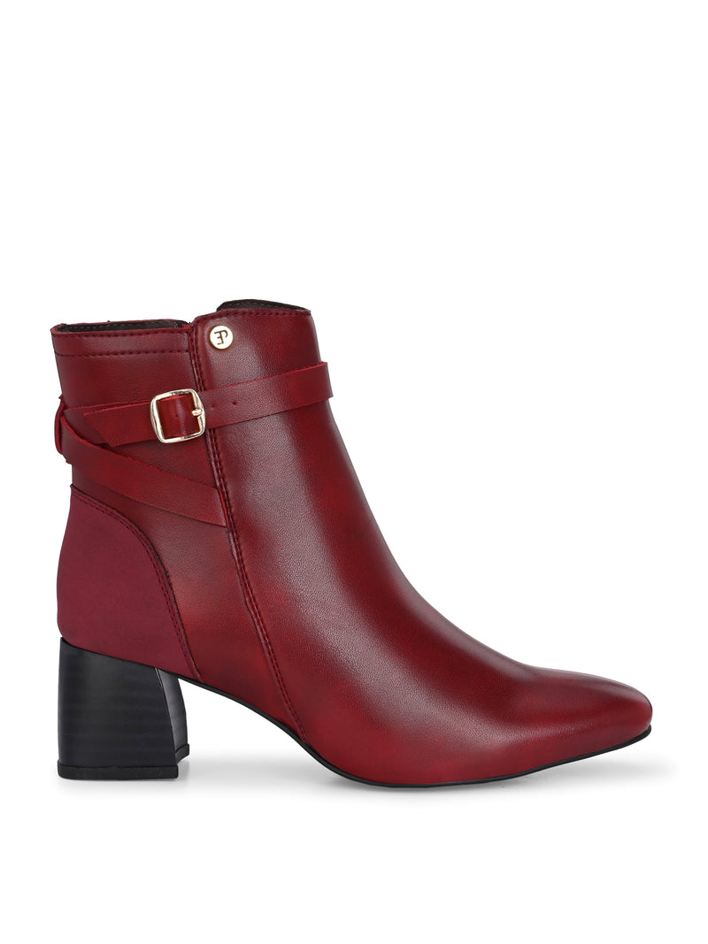 El Paso Women Faux Leather Casual Chelsea Boots-11