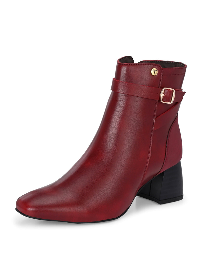 El Paso Women Faux Leather Casual Chelsea Boots-13