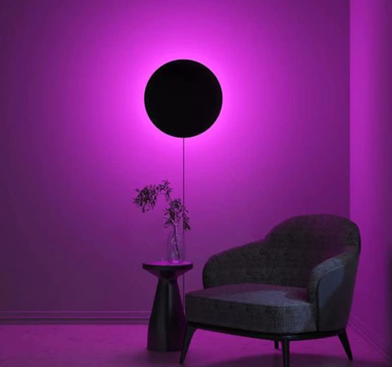 Circular Light , RGB Corner Hanging lamp Pack of 1 (11x11 inches) Neonsignsindia