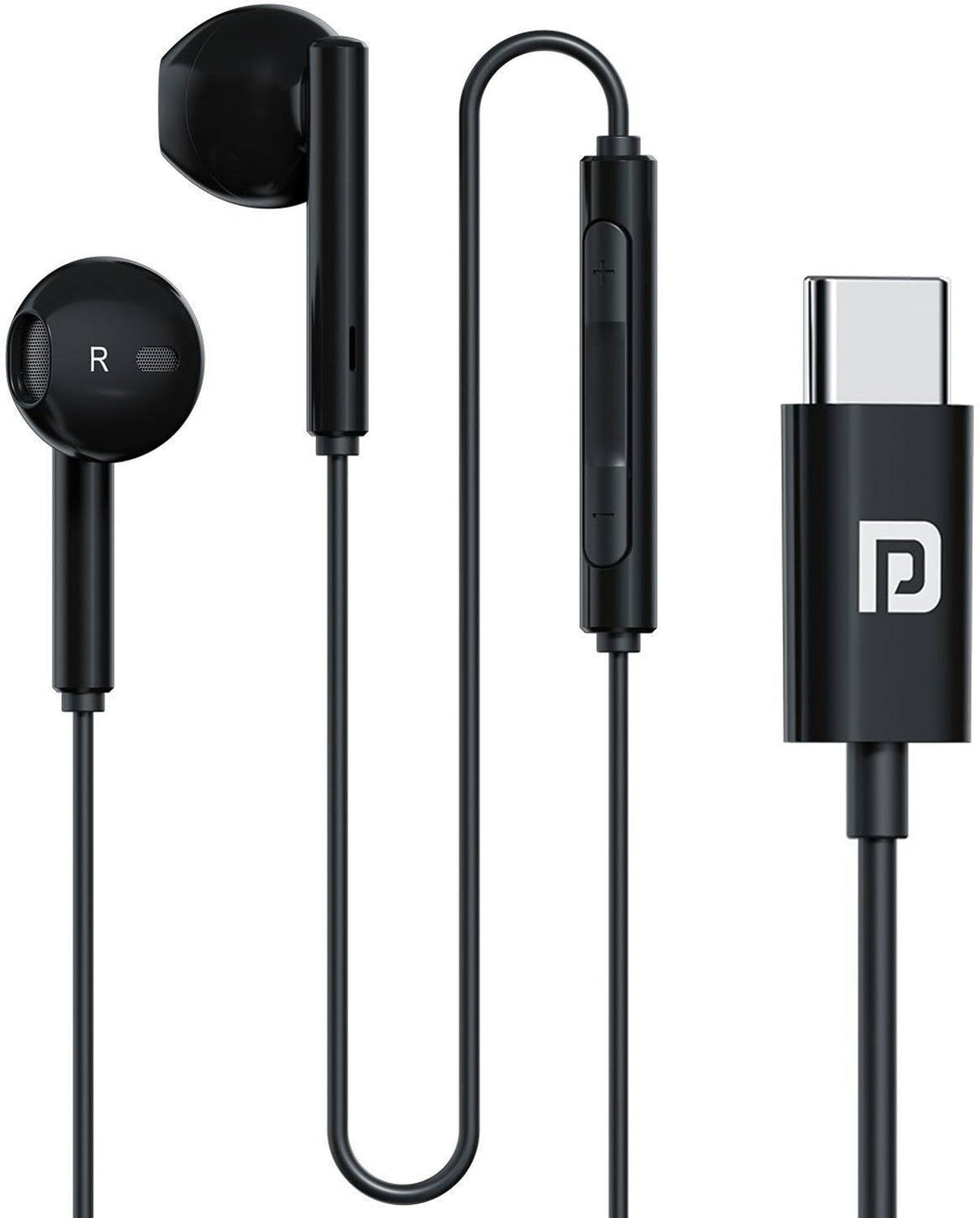 Portronics Conch Theta C Type C Wired Earphone With HD Quality In-Line Mic,14.2mm Driver Wired Headset