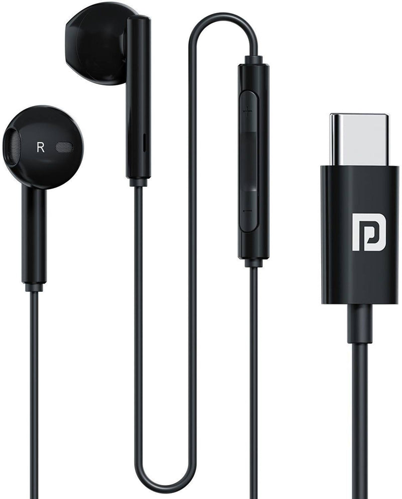 Portronics Conch Theta C Type C Wired Earphone With HD Quality In-Line Mic,14.2mm Driver Wired Headset