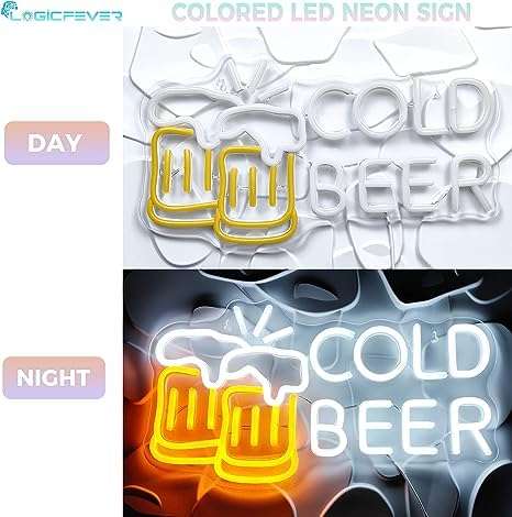 Cold Beer (15.55x8.66 Inches) | Neon Signs India — Image 4
