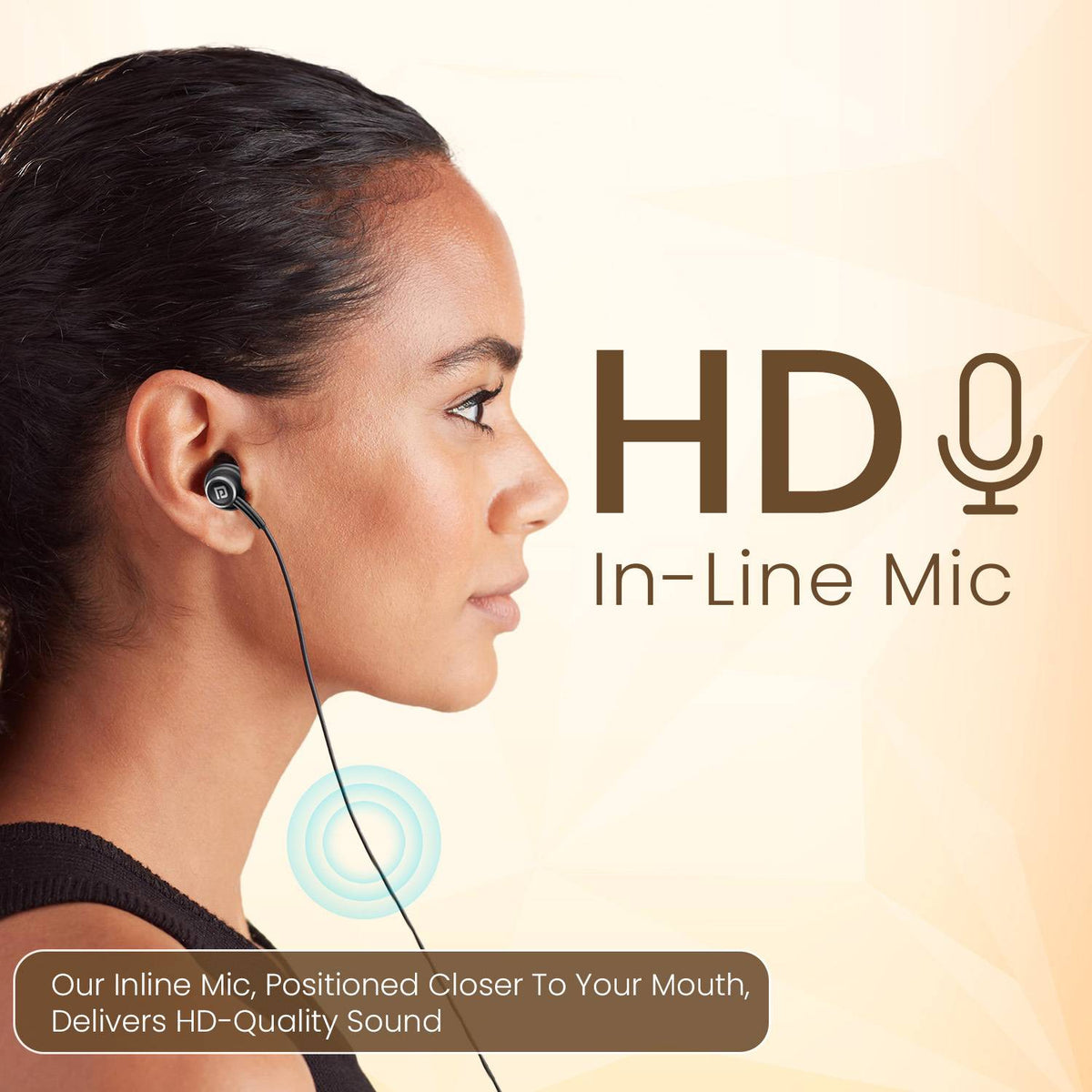 Portronics Conch Sigma C in Ear Type C Wired Earphones,in Line HD Mic,14.2mm Driver Wired Headset (Black, In the Ear)