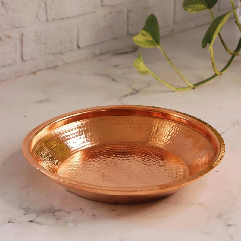 Copper Puja Thali-Zishta Pooja Essentials