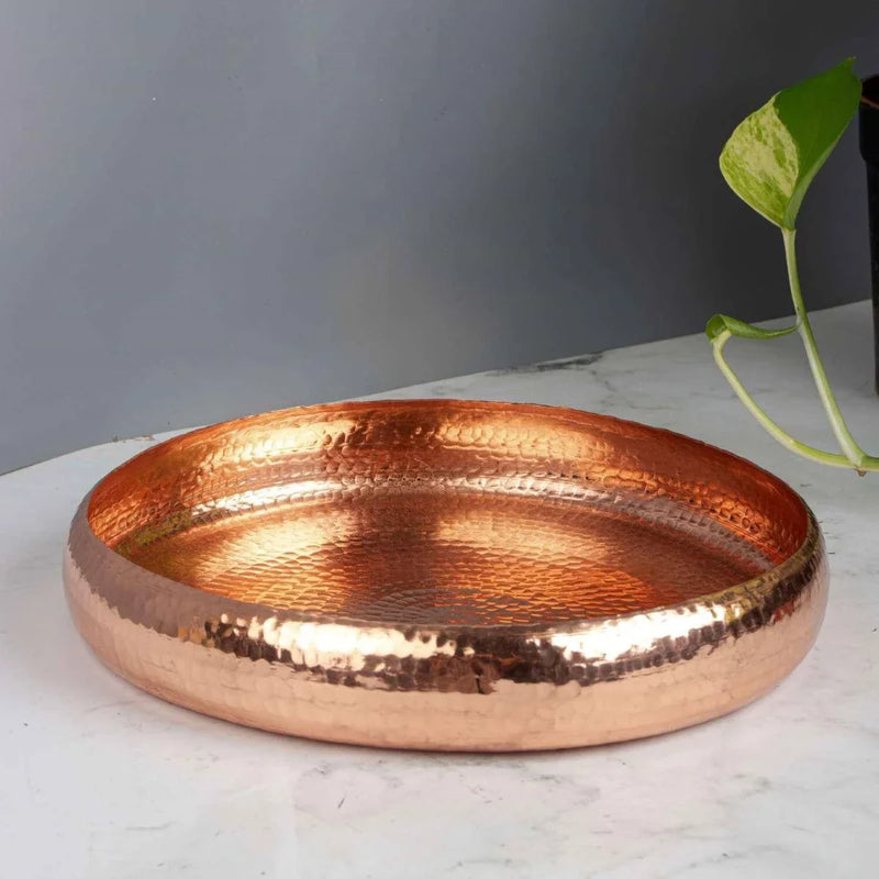Handcrafted Copper Decor Uruli-Zishta Pooja Essentials