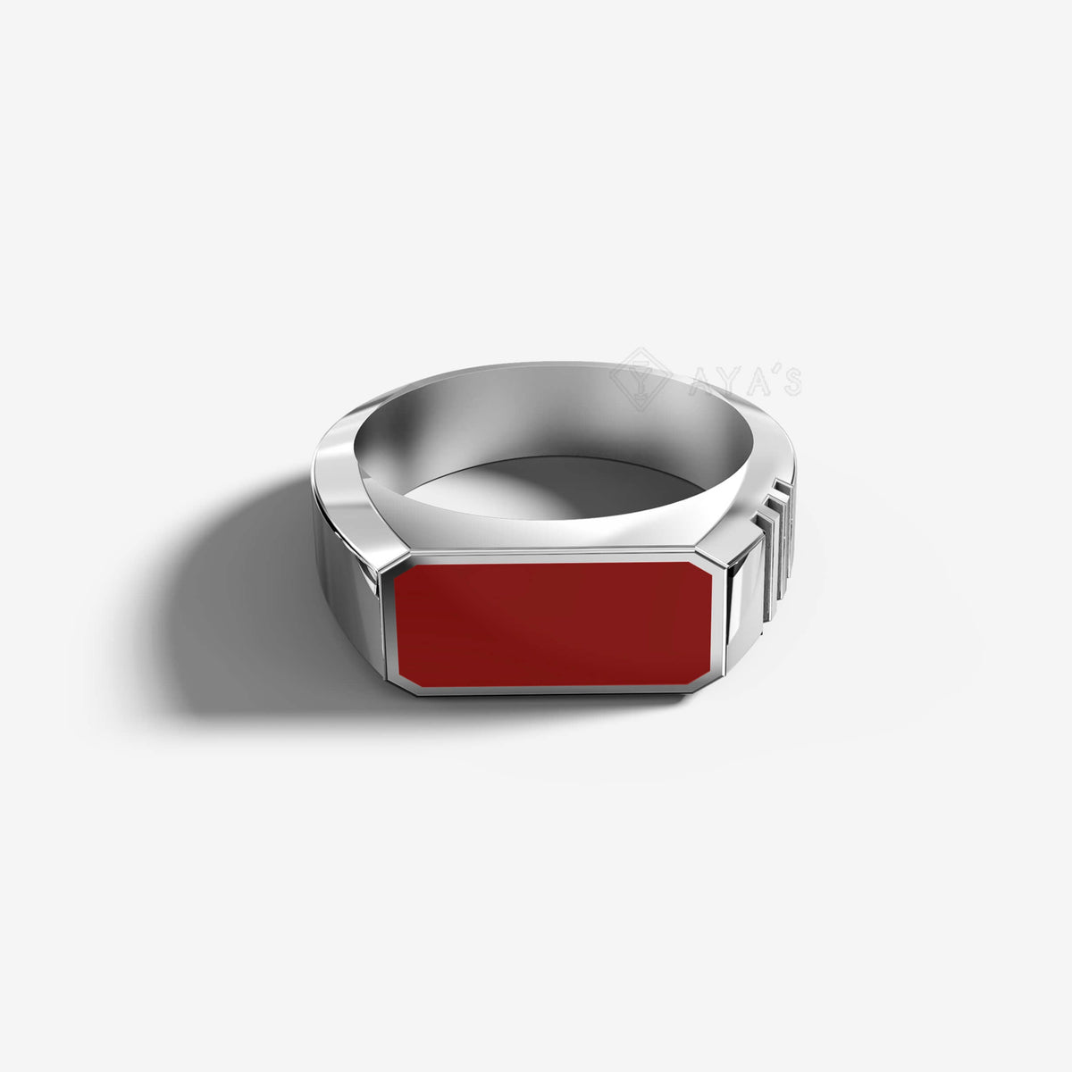 Cronus Ring | 925 Sterling Silver, Rhodium Plating & Glossy Finish
