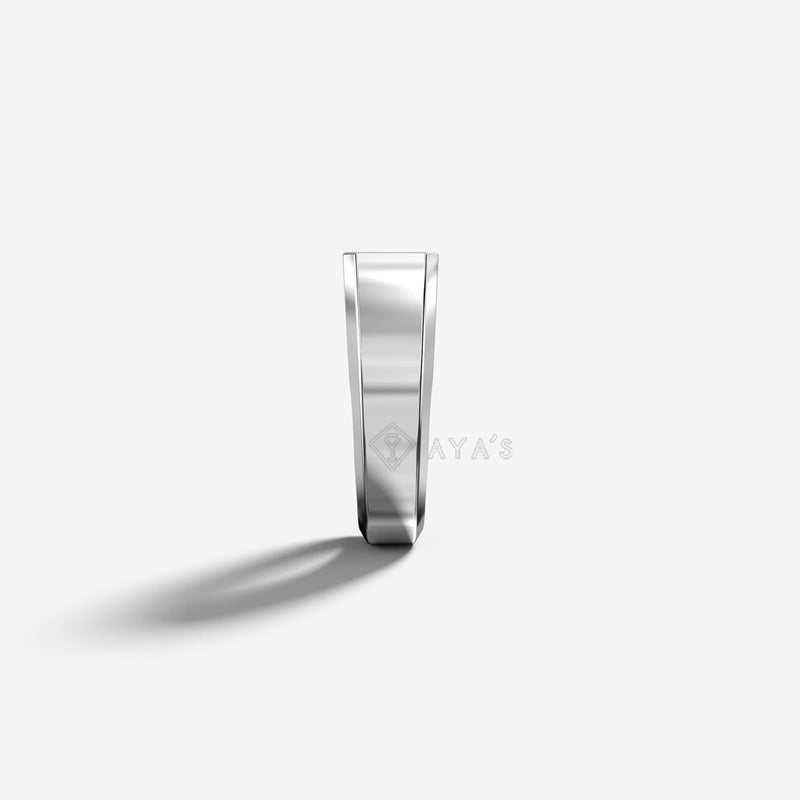 Cronus Ring | 925 Sterling Silver, Rhodium Plating & Glossy Finish