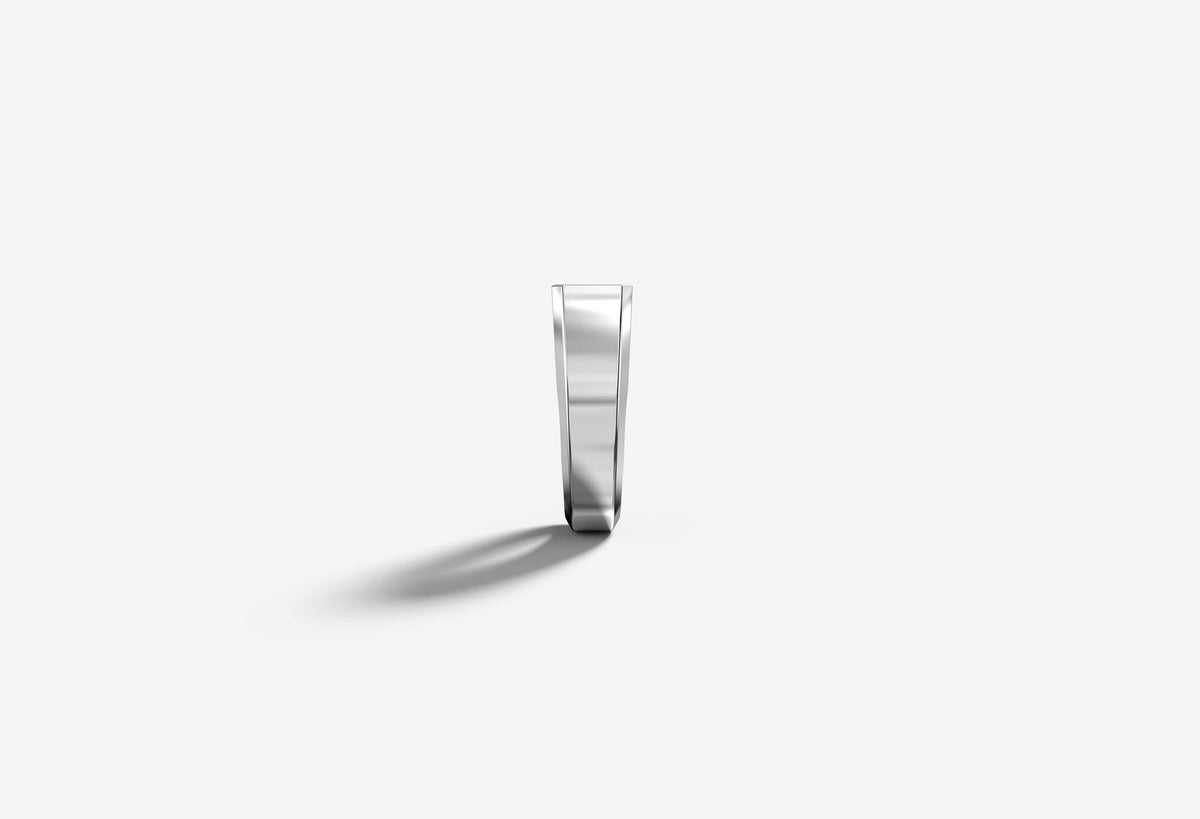 Cronus Ring | 925 Sterling Silver, Rhodium Plating & Glossy Finish