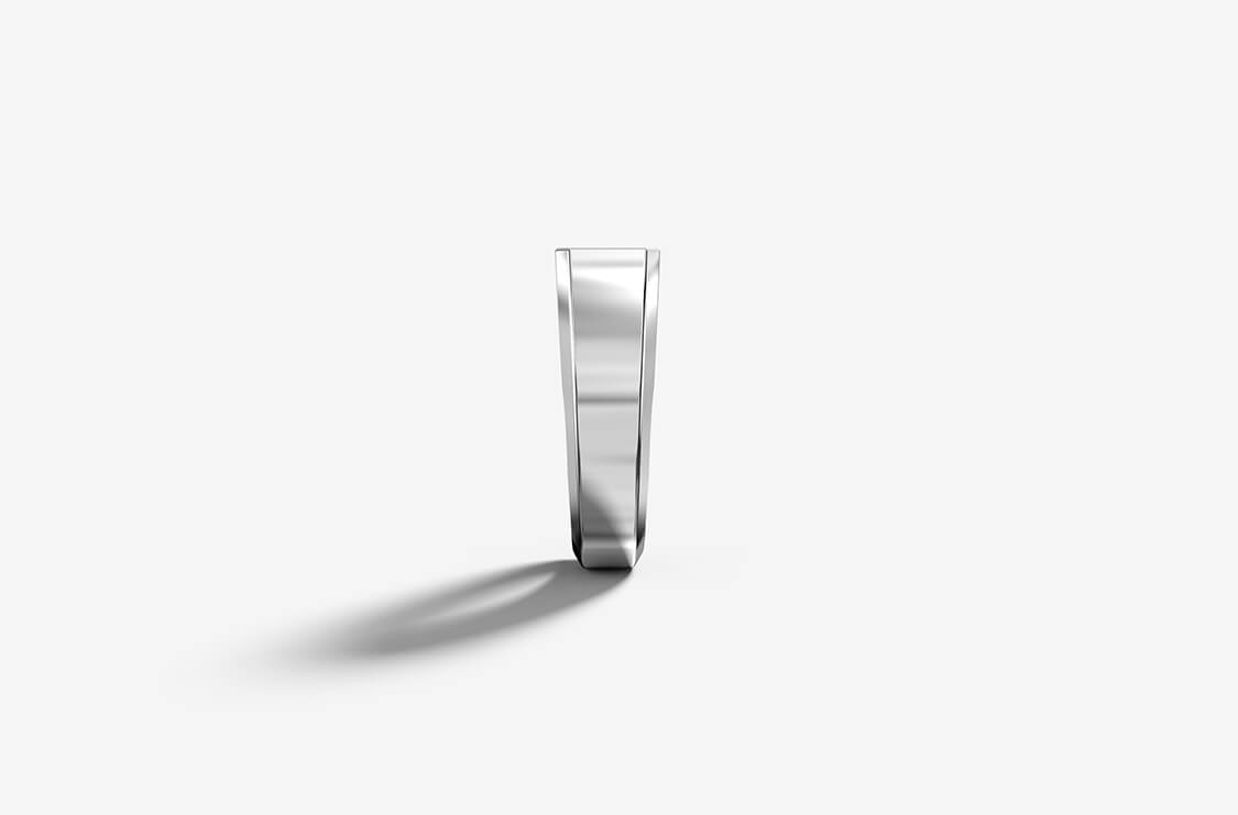 Cronus Ring | 925 Sterling Silver, Rhodium Plating & Glossy Finish
