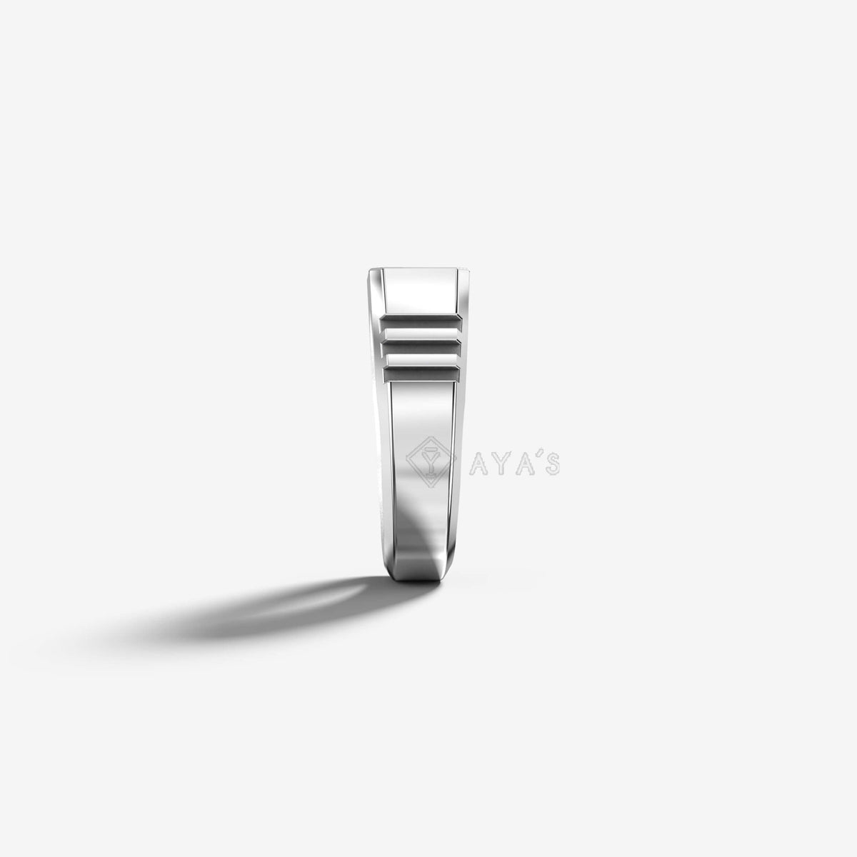 Cronus Ring | 925 Sterling Silver, Rhodium Plating & Glossy Finish