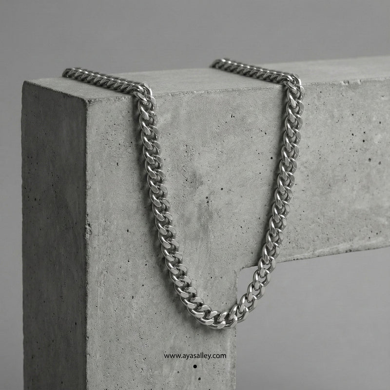 925 Silver Cuban Chain - 6 mm