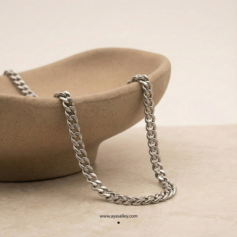 925 Silver Cuban Chain - 6 mm