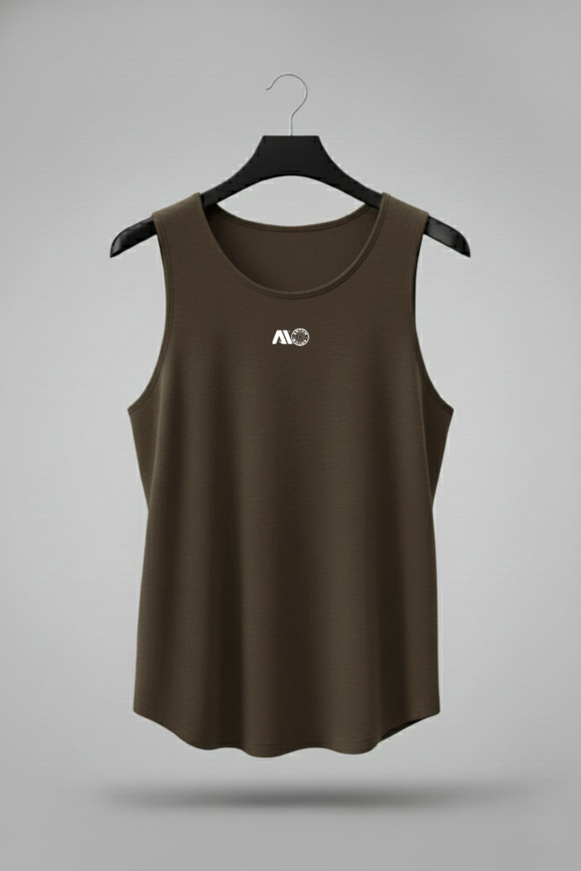 Coffee Brown Colour Cotton Sleeveless t-shirt ( sando )