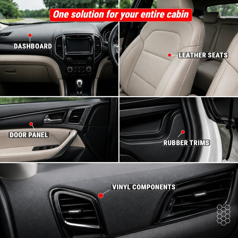 DASHBOARD AND LEATHER CONDITIONER + PROTECTANT