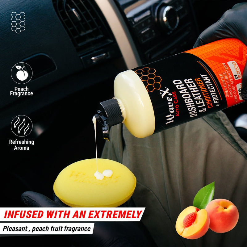 DASHBOARD AND LEATHER CONDITIONER + PROTECTANT