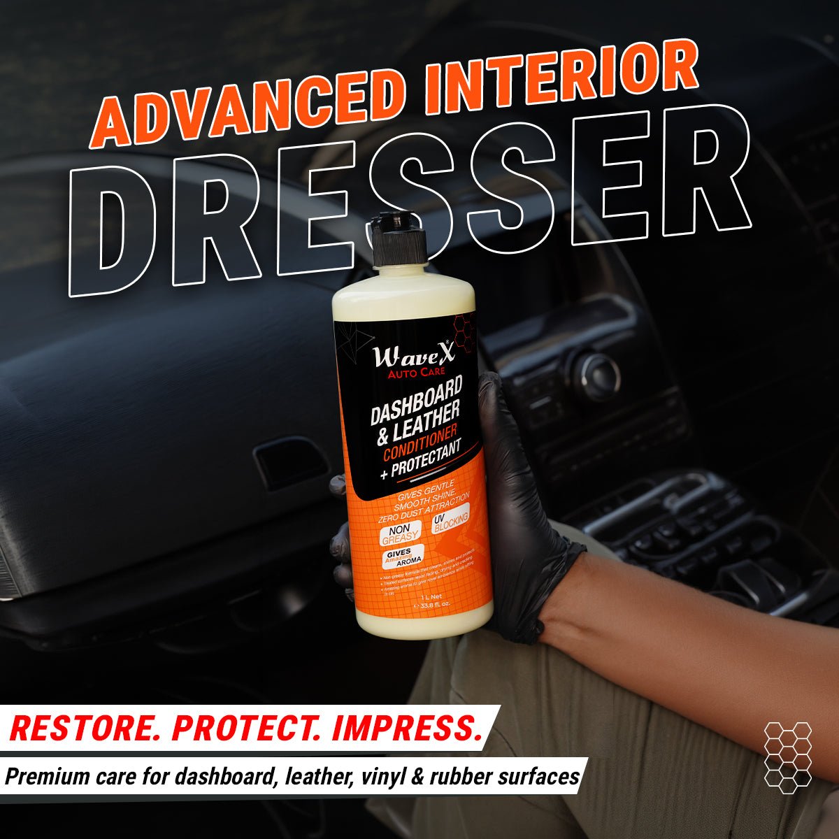 DASHBOARD AND LEATHER CONDITIONER + PROTECTANT