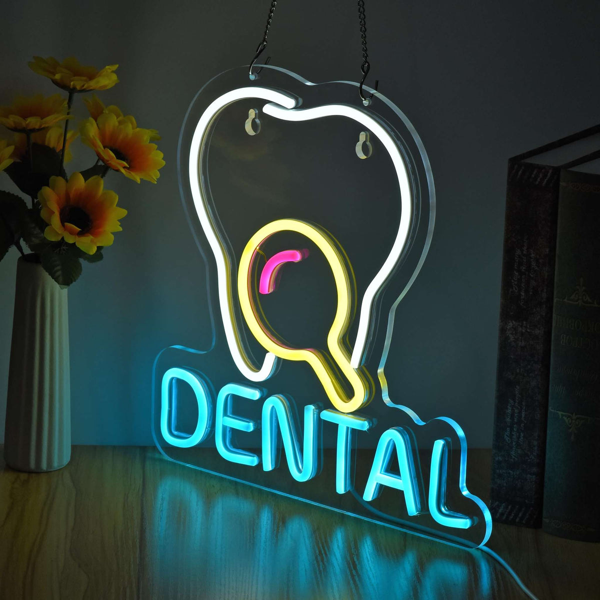 Dental Neon Sign Tooth 13" x 12.6" | Neon Signs India — Image 4