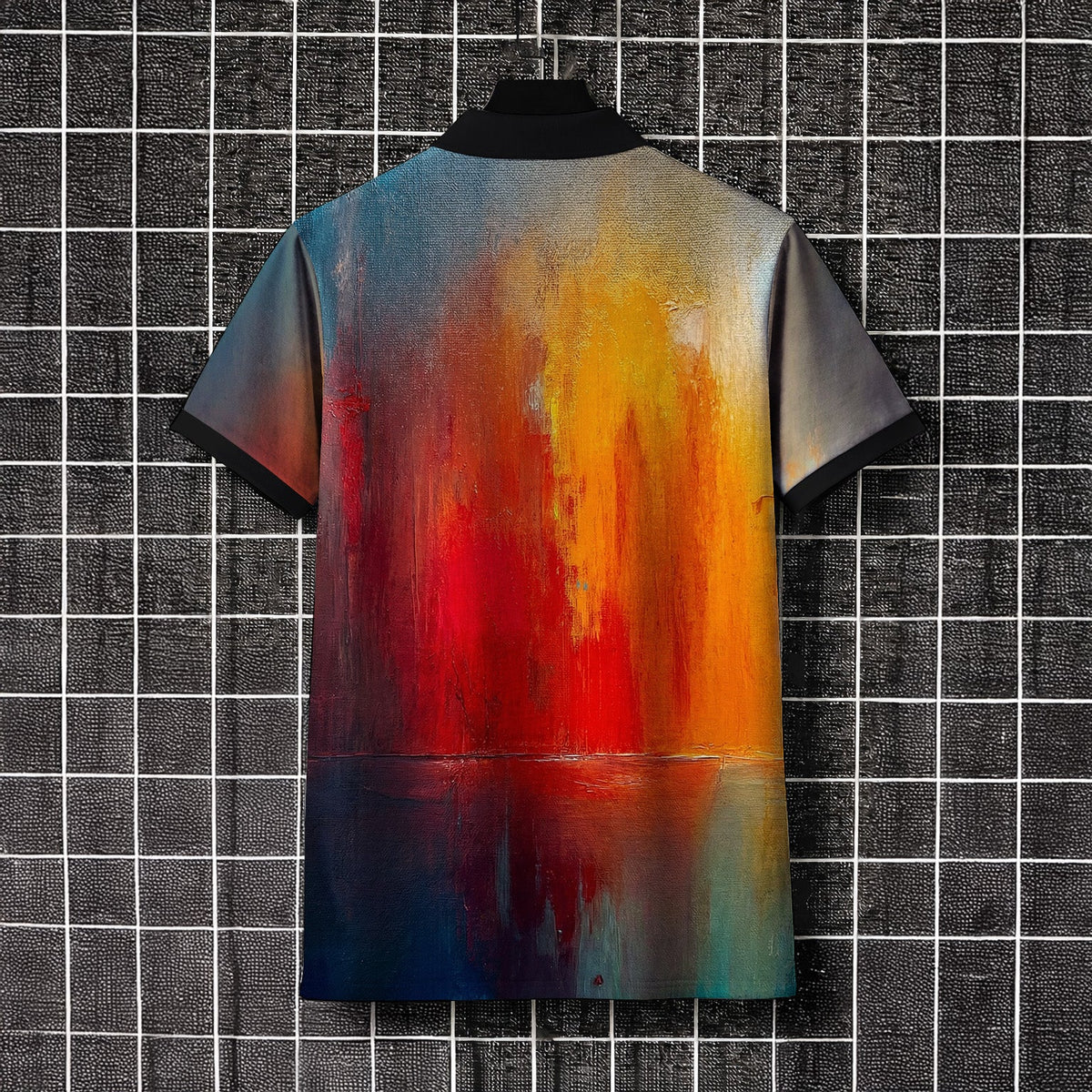 OCEAN DRIFT ZIPPER POLO T-SHIRT