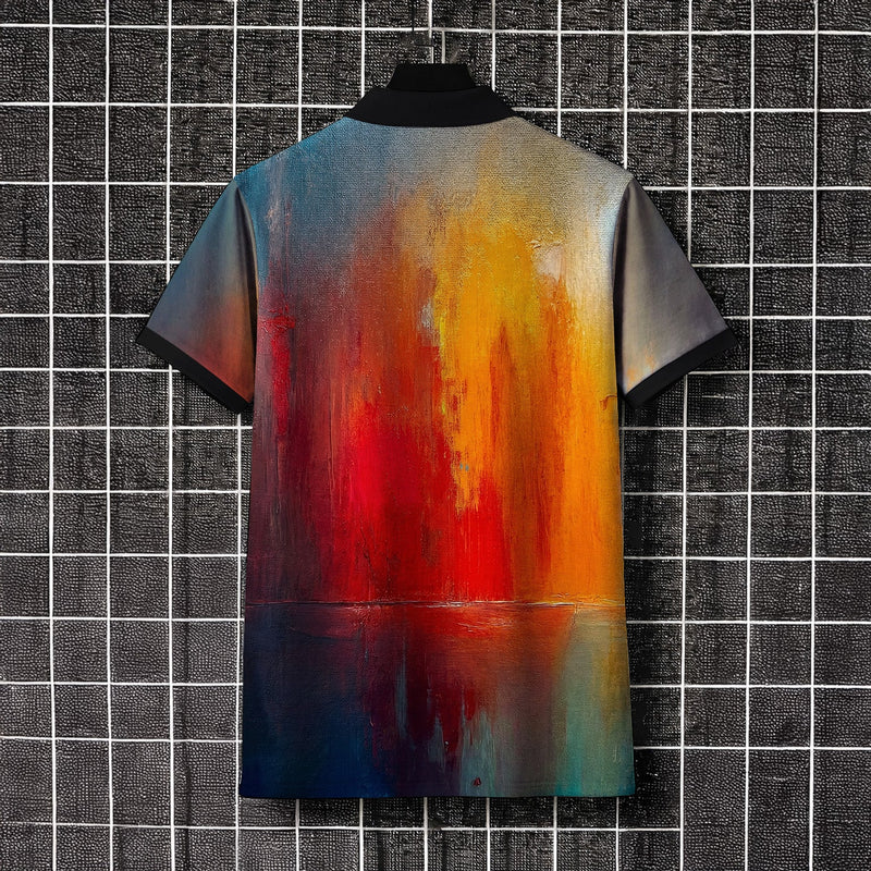 OCEAN DRIFT ZIPPER POLO T-SHIRT