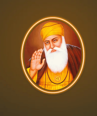 Divine Blessings – Guru Nanak Dev Ji Illuminated Wall Art Neonsignsindia