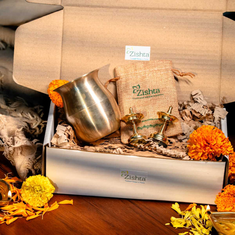 Divya Kansa Lota Deepam Set | Gift set for all Occasions-2