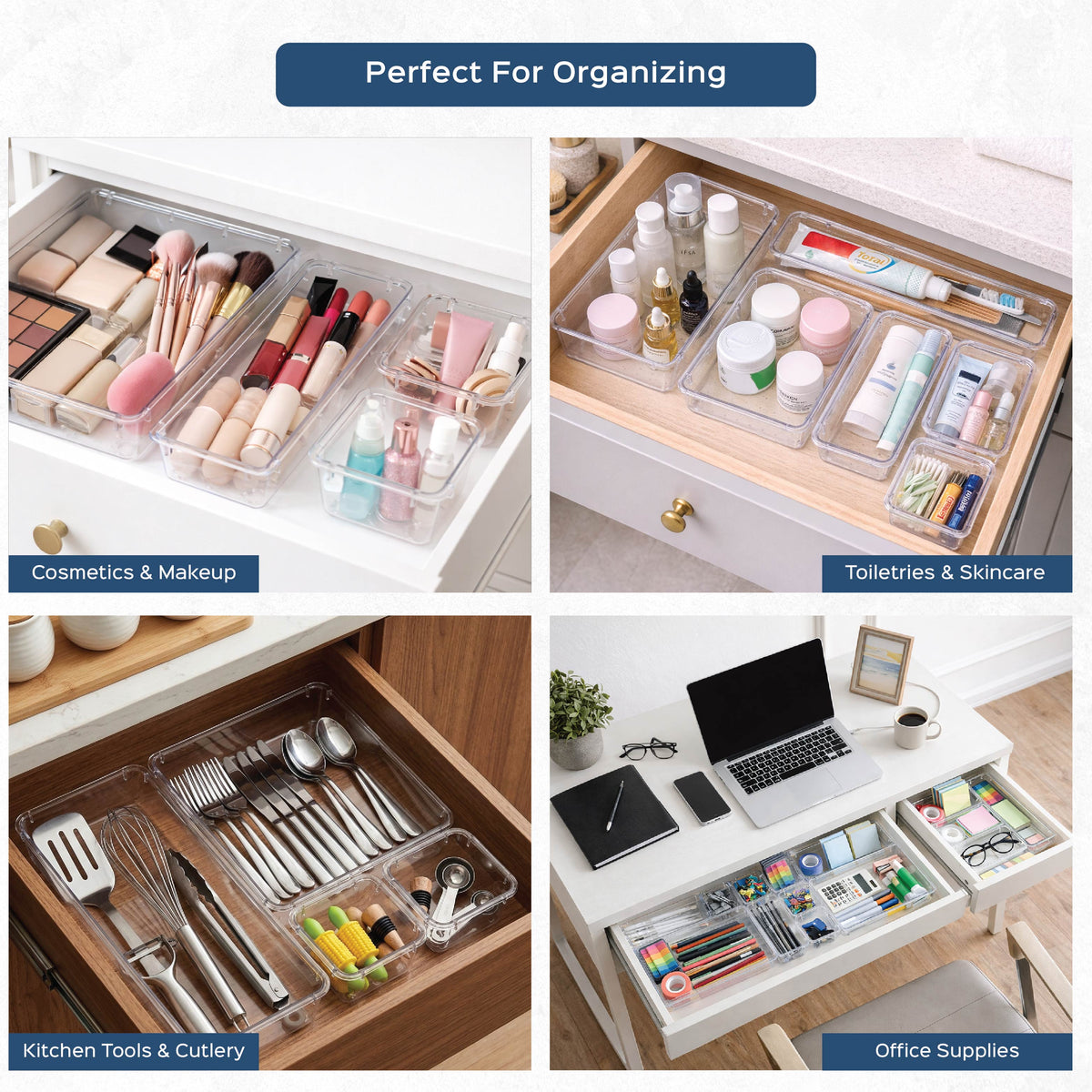 Acrylic Drawer Organizer Set of 20