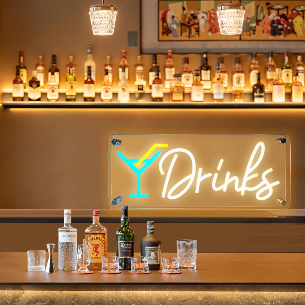 Drinks Neon Signs (7x16 inches) Neonsignsindia