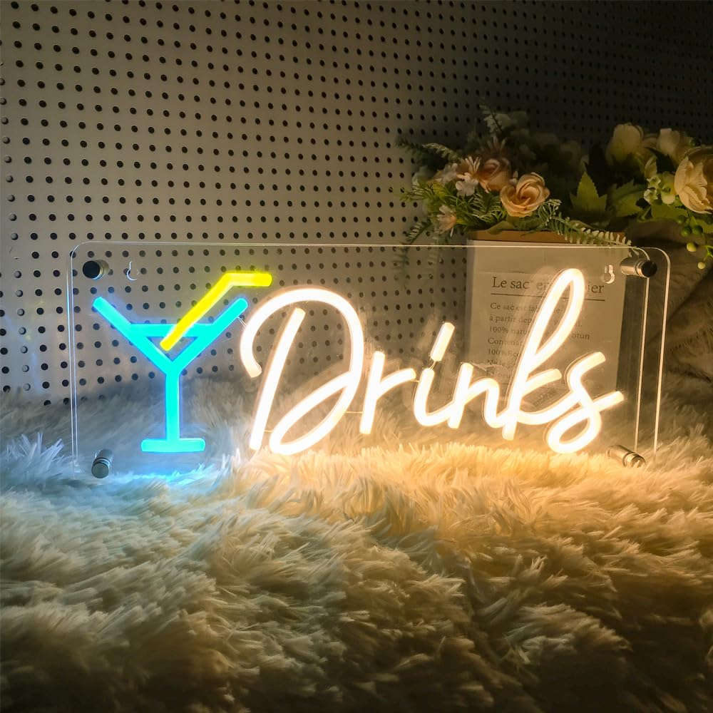 Drinks Neon Signs (7x16 inches) Neonsignsindia