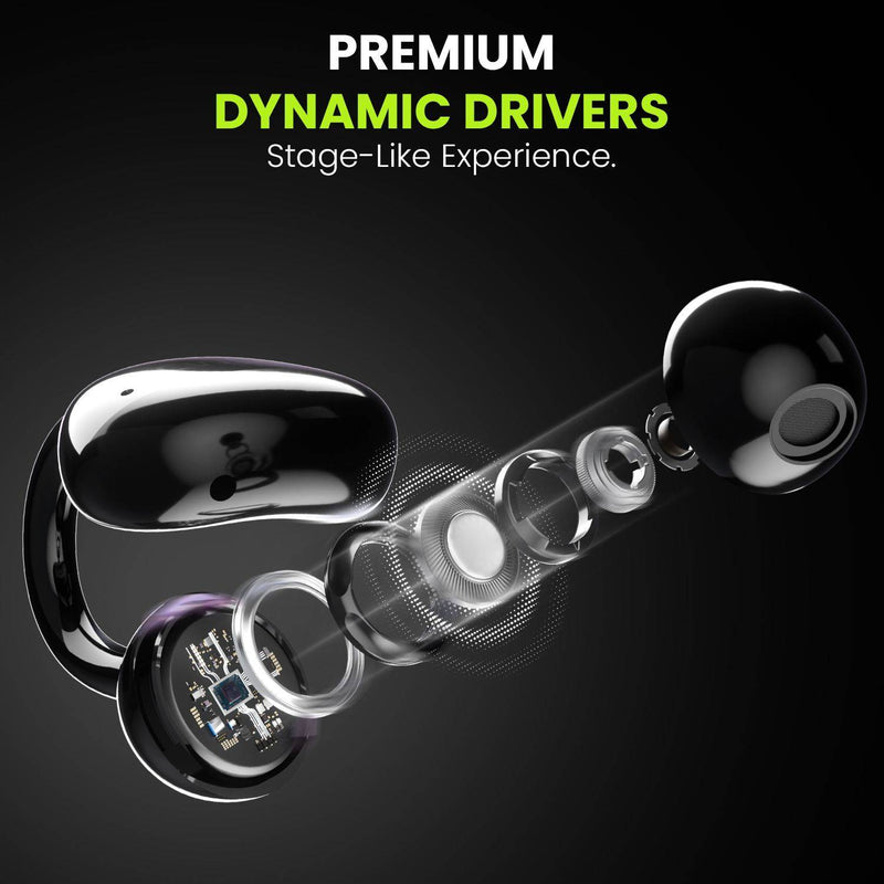 ACwO DwOTS Flow Open-Ear Listening, 50h Playtime ENC, Dual Connectivity, OWS Bluetooth Headset