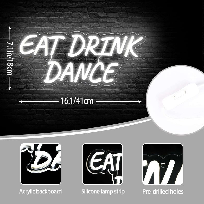 Eat Drink Dance Neon Sign (17x12Inch) | Neon Signs India — Image 5