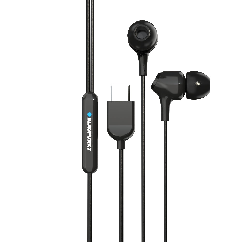 EM-01 Type C Wired Earphone with Noise Cancellation (Black)-7